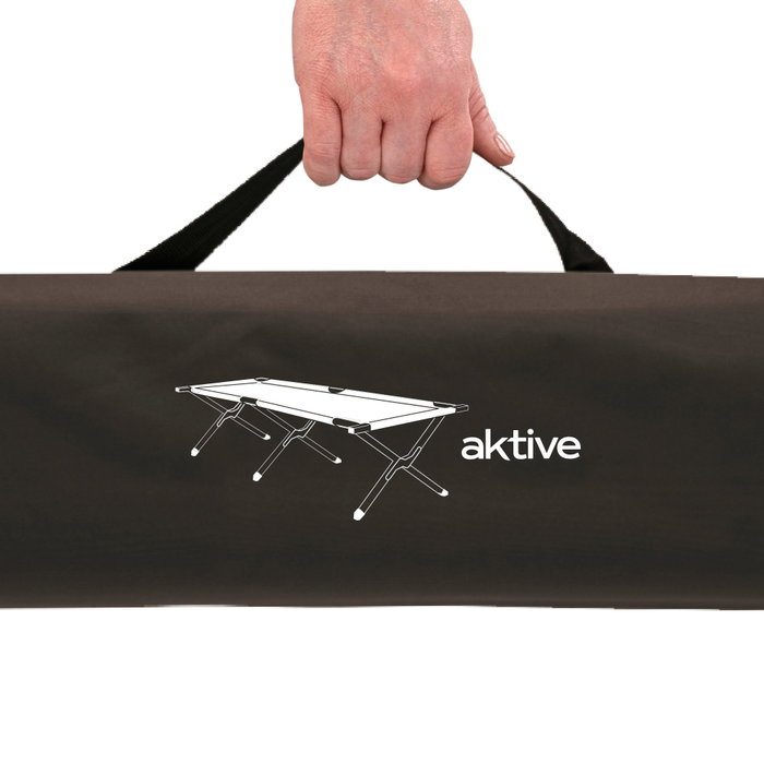 Aktive Cama plegable camping negro