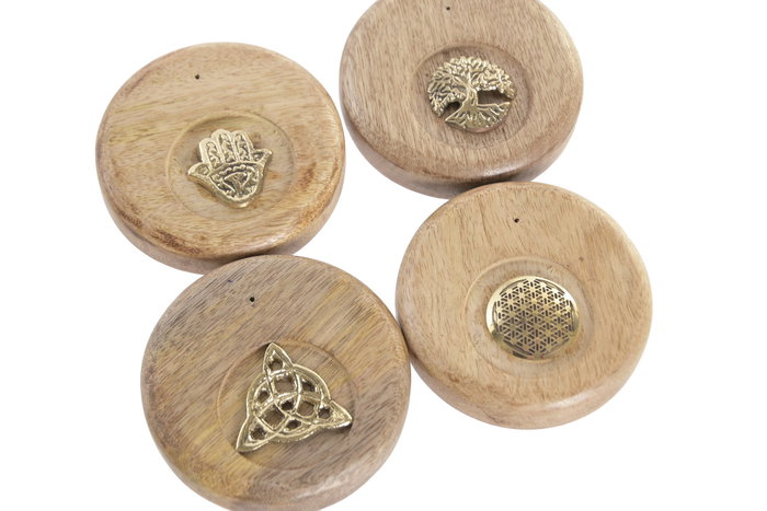 DKD Home Decor Soporte Incienso Árbol de la Vida