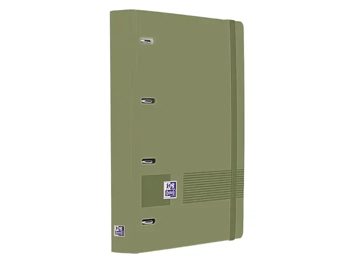 Oxford Europeanbinder Live&Go Carpeta de Anillas 4x35 A4+ Verde Safari