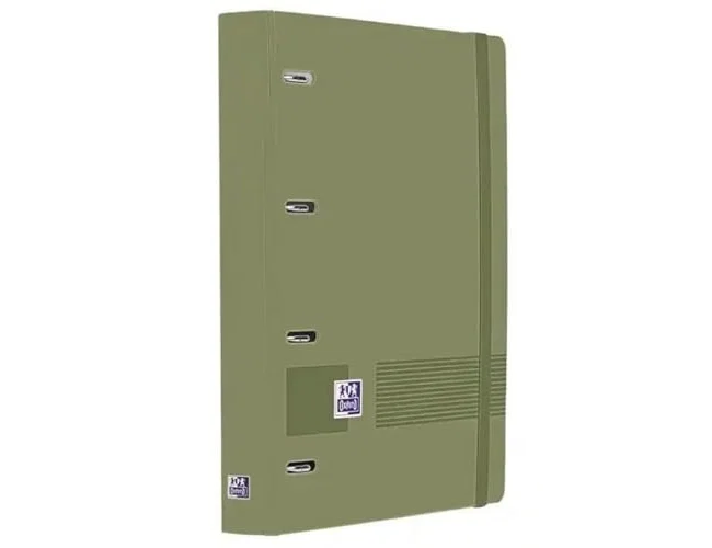 Oxford Europeanbinder Live&Go Carpeta de Anillas 4x35 A4+ con Recambio Verde Safari