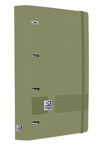 Oxford Europeanbinder Live&Go Carpeta de Anillas 4x35 A4+ Verde Safari
