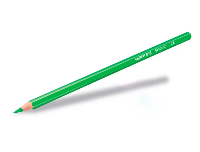 Carioca Tita Mina Lápices de Colores 3 mm Tubo Cartón 12 Colores Surtidos + Sacapuntas