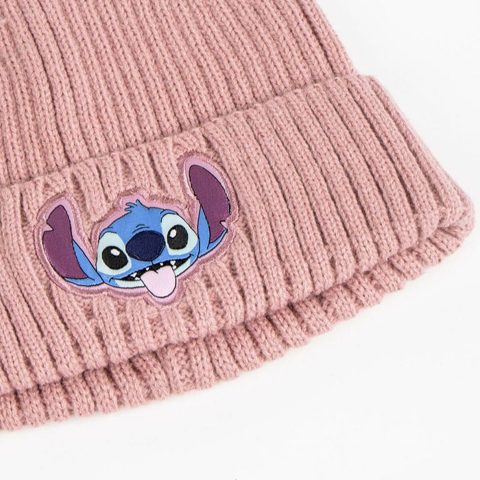 Cerdá Conjunto de Gorro y Bufanda Stitch Disney Rosa