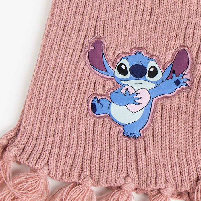 Cerdá Conjunto de Gorro y Bufanda Stitch Disney Rosa