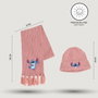 Cerdá Conjunto de Gorro y Bufanda Stitch Disney Rosa