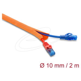 DeLOCK 19017 Tubo de protección para cables autorreparable 2 m x 10 mm naranja