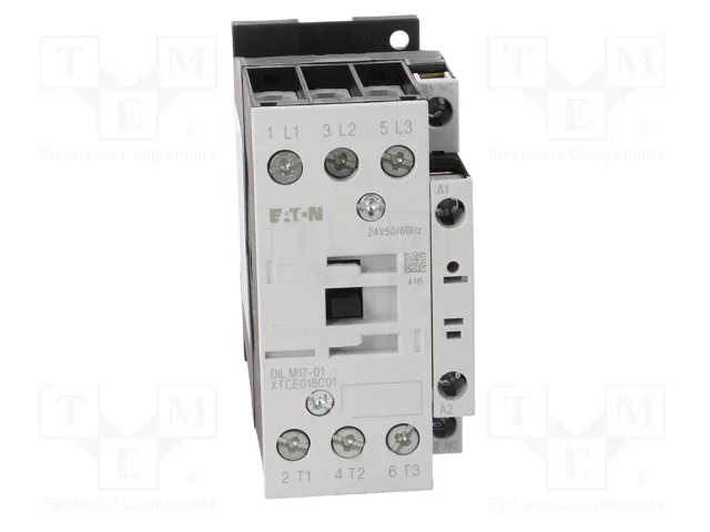 EATON ELECTRIC Contactor DILM17 3-polar 17A 24VAC
