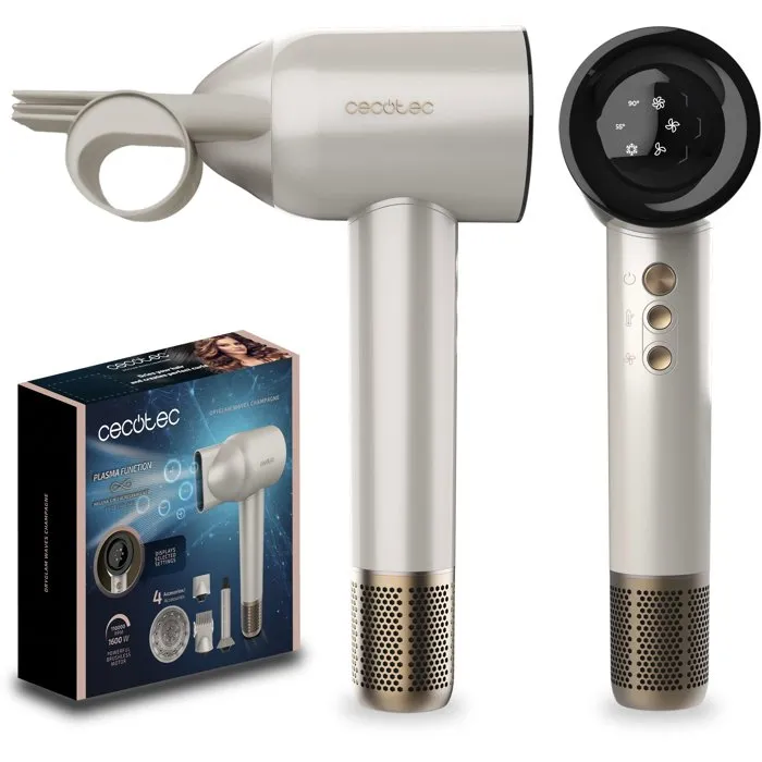 Cecotec DryGlam Waves Champagne Secador de Pelo 1600 W AAATF40799