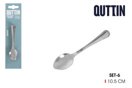Quttin Set de 6 Cucharas de Café Sofia 1.5mm