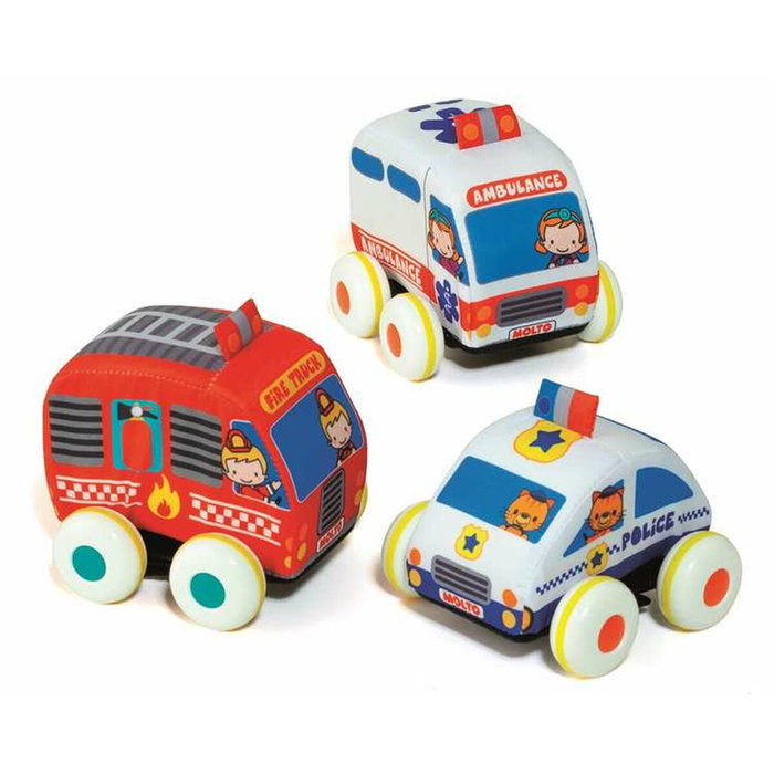 Molto Coches friccion Set de 3 unidades