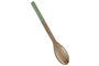 DKD Home Decor Set de 2 Utensilios de Mango Lacado Verde National Green