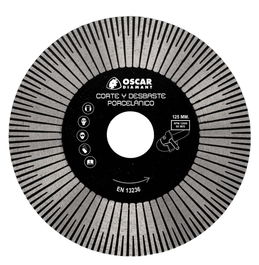 Oscar Diamant Disco de Corte y Desbaste Porcelánico Pro Ø125 mm - Para Porcelanato, Ferrogres, Granito, Pizarra y Terrazo