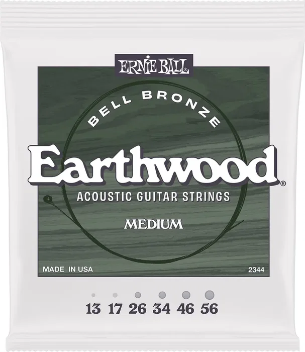 Ernie Ball Earthwood Bell Bronze Medium 13-56 Cuerdas Acústicas - Desarrolladas con John Mayer