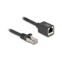DeLOCK 90309 Cable de extensión de red RJ45 Cat6a S/FTP 2 m Negro
