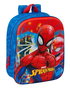 Safta Mochila Guardería Infantil Spider-Man 3D con Bolsillo de Red - Ideal para Niños +3 Años - Dimensiones 22x27x10 cm