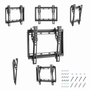 Gembird WM-42T-04 Soporte para TV 23-42 pulgadas Negro
