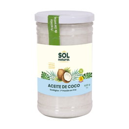 SOLNATURAL Aceite de Coco Virgen Extra BIO 1L