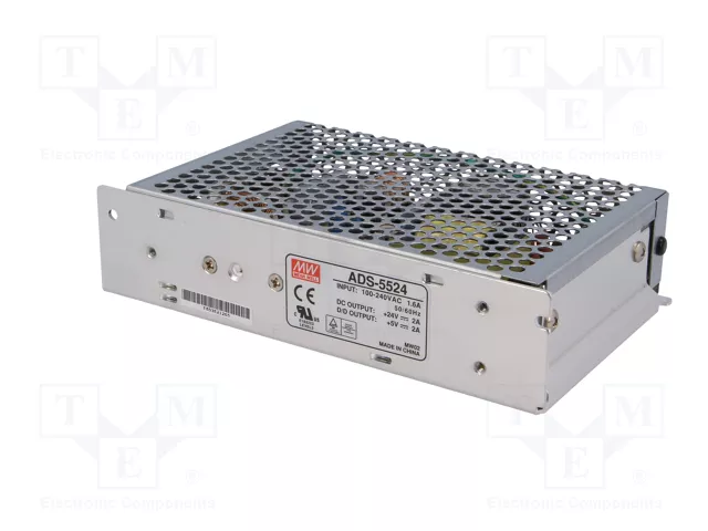 MEAN WELL ADS-5524 Fuente de alimentación de impulso 58W 24VDC 2A