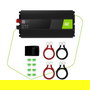 Green Cell INV21 Inversor de Corriente para Coche 24V a 230V, 6000W Pico, Convertidor DC a AC, Negro