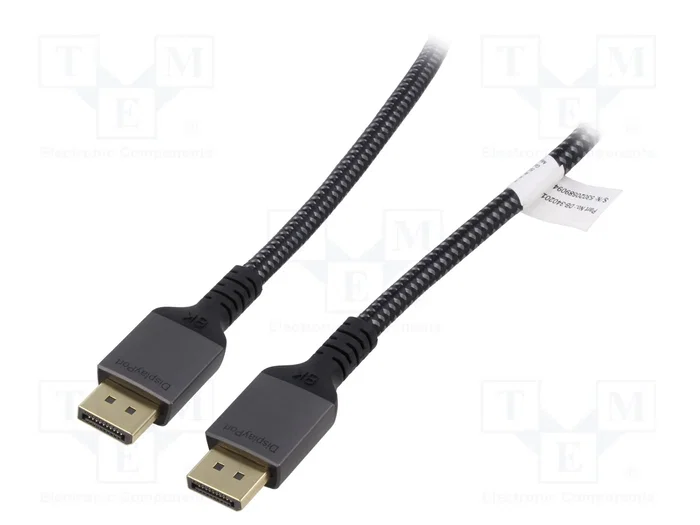 Digitus Cable DisplayPort 8K 1.4 de 2m Negro Digitus Cable DisplayPort 8K 1.4 de 2m Negro