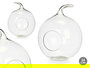 Giftdecor Manzana de Cristal Transparente con Agujero 24 cm