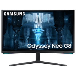 Samsung LS32BG850NPX Monitor Gaming 32 Pulgadas, 4K UHD, Mini-LED, Quantum HDR 2000, 240Hz, 1ms, Curvo 1000R, Freesync Premium Pro, G-Sync Compatible, Blanco