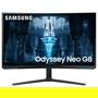 Samsung LS32BG850NPX Monitor Gaming 32 Pulgadas, 4K UHD, Mini-LED, Quantum HDR 2000, 240Hz, 1ms, Curvo 1000R, Freesync Premium Pro, G-Sync Compatible, Blanco