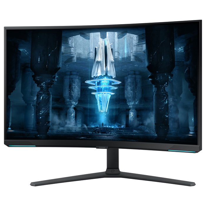 Samsung LS32BG850NPX Monitor Gaming 32 Pulgadas, 4K UHD, Mini-LED, Quantum HDR 2000, 240Hz, 1ms, Curvo 1000R, Freesync Premium Pro, G-Sync Compatible, Blanco