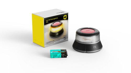 ZTE Baliza V16E1 V16 Homologada para Vehículos con Geolocalización Señal de Peligro Luz Advertencia 360 Grados