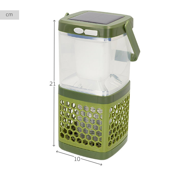 Aktive Lámpara solar antimosquitos LED 2 en 1 portátil con cable