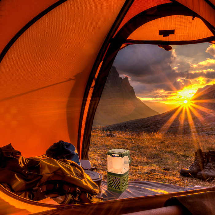 Aktive Lámpara solar antimosquitos LED 2 en 1 portátil con cable