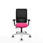 PIQUERAS Y CRESPO Silla de oficina Zulema Rosa y Negro