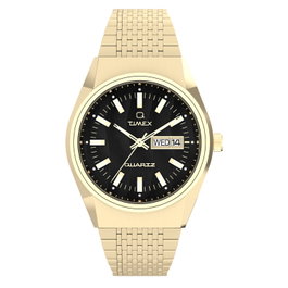Timex TW2W62500 Reloj Analógico Dorado con Esfera Negra