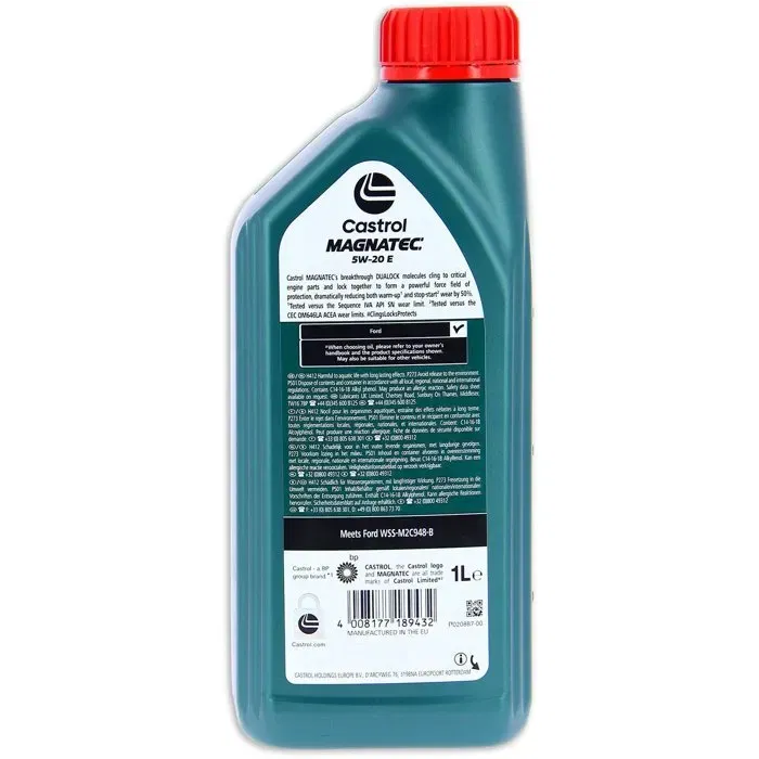 Castrol Aceite de Motor Magnatec 5W-20 E - 1L Castrol Aceite de Motor Magnatec 5W-20 E - 1L