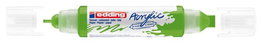 Marcador Acrylic Edding 5400 3D Doble Punta (2-3/5-10 Mm) Verde Limon (Set de 5)