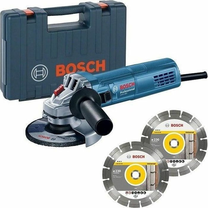 Bosch Professional Amoladora angular 125 mm con 880 W, 2 discos diamantados y caja Bosch Professional Amoladora angular 125 mm con 880 W, 2 discos diamantados y caja