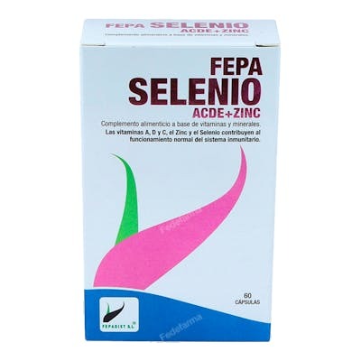 FEPADIET Fepa-Selenio Acde 60 Cápsulas - Sinergia Vitaminas Minerales para Sistema Inmunitario FEPADIET Fepa-Selenio Acde 60 Cápsulas - Sinergia Vitaminas Minerales para Sistema Inmunitario