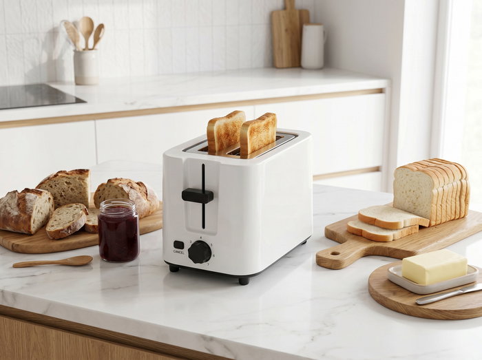Basic Home Tostadora Blanca 2 Ranuras 700W Basic Home Tostadora Blanca 2 Ranuras 700W