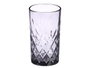 Vivalto Vaso Troquelado Vidrio 380 ml Gris 7.8x13.5x7.8 cm (Set de 24)