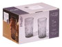 Vivalto Vaso Troquelado Vidrio 380 ml Gris 7.8x13.5x7.8 cm (Set de 24)