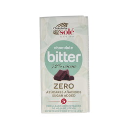 CHOCOLATES SOLE Chocolate Negro 72% con Stevia - 100g