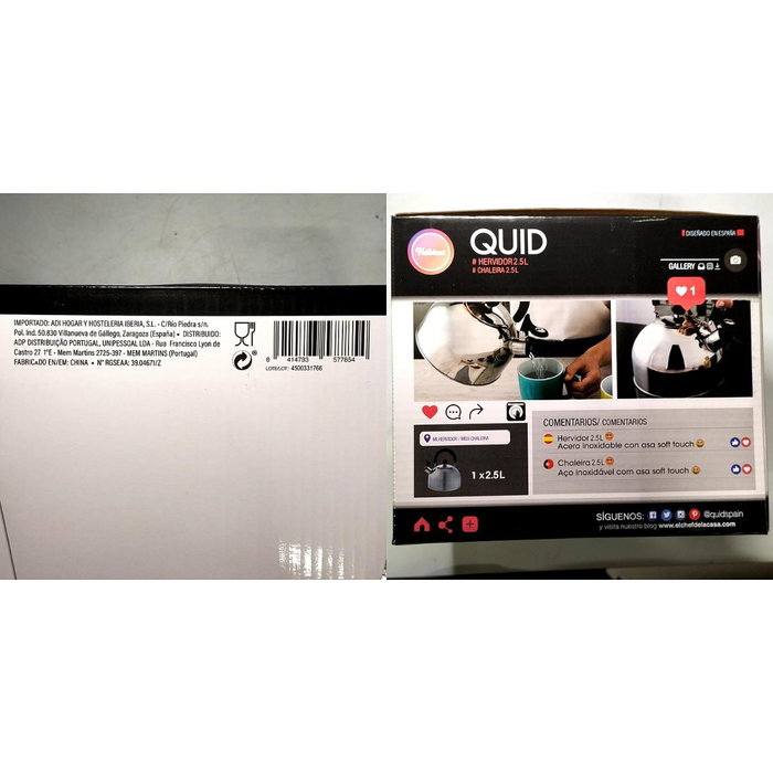 Quid Hervidor Habitat de Acero Inoxidable 2 L Quid Hervidor Habitat de Acero Inoxidable 2 L