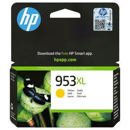 HP Cartucho Tinta Original 953XL F6U18AE Amarillo Alto Rendimiento XL 1450 Páginas