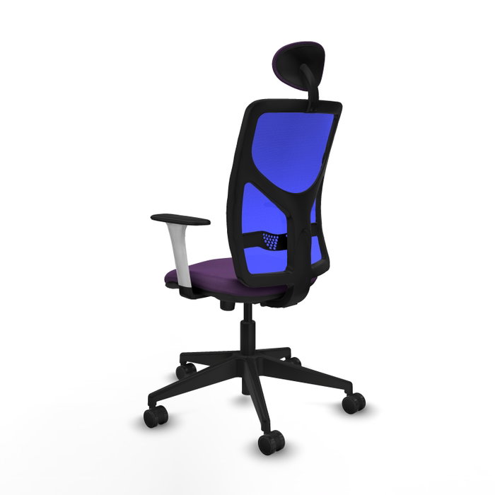 PIQUERAS Y CRESPO Silla de oficina Motilla con mecanismo Sincro, Morado y Azul PIQUERAS Y CRESPO Silla de oficina Motilla con mecanismo Sincro, Morado y Azul