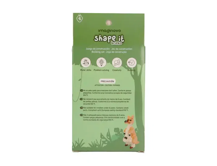 Imaginovo Juego Mini Bloques de Construcción Shape It Canguro 137 Piezas