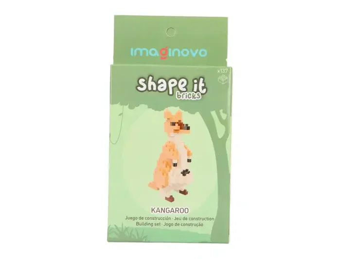 Imaginovo Juego Mini Bloques de Construcción Shape It Canguro 137 Piezas