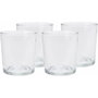 Excellent Houseware Set de 4 vasos de agua de cristal de 280 ml, Transparente