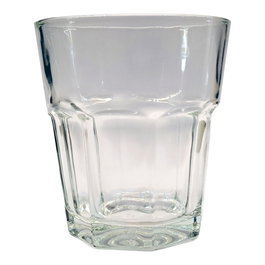 Excellent Houseware Set de 4 vasos de agua de cristal de 280 ml, Transparente