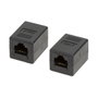 LogiLink NP0034A Conector RJ45 Cat.6 UTP Hembra-Hembra Negro