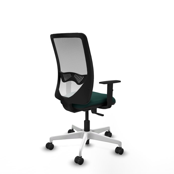 PIQUERAS Y CRESPO Silla de oficina Zulema con mecanismo Sincro, Verde botella y Blanco PIQUERAS Y CRESPO Silla de oficina Zulema con mecanismo Sincro, Verde botella y Blanco